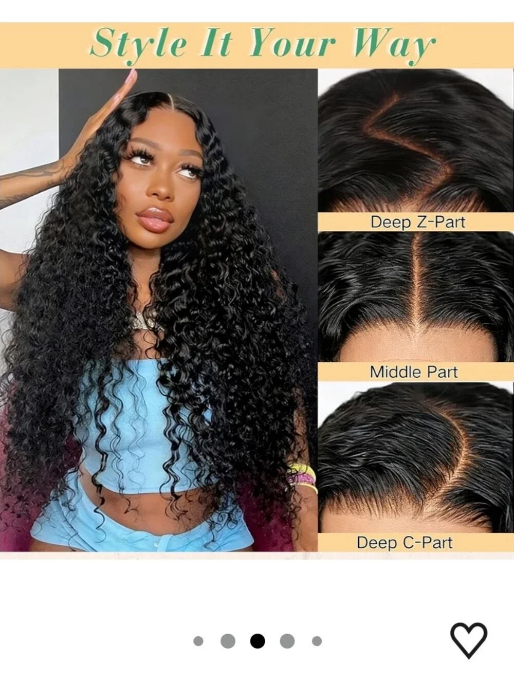Wear and Go Glueless Wig Human Hair 7x5 Lace Closure Deep Wave 24 Inch